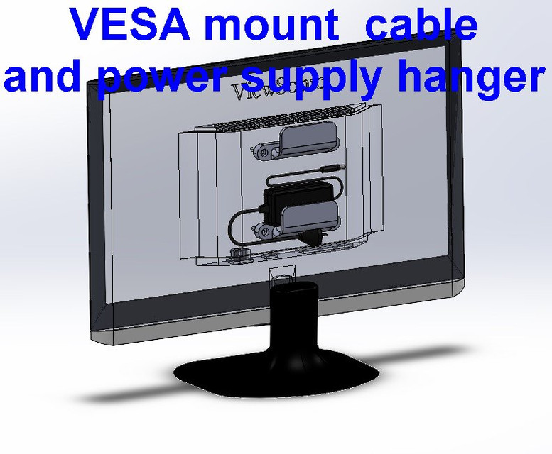 VESA cable hanger