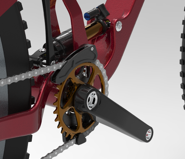 Enduro Mountain Bike 3D CAD Model Library GrabCAD