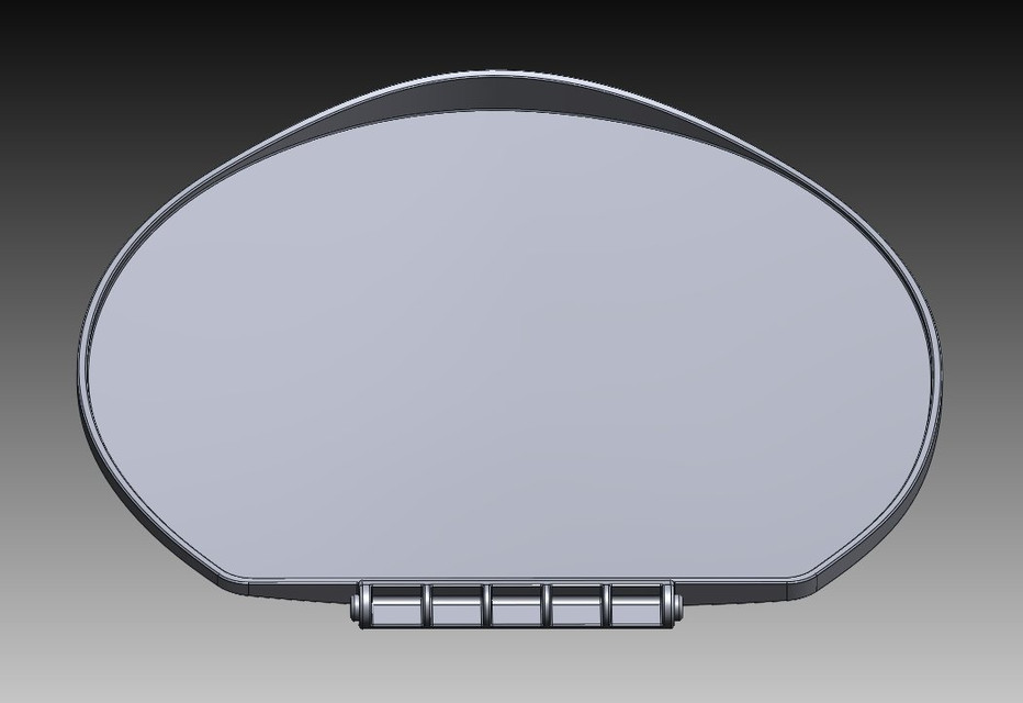 Diaper Genie Lid 3D CAD Model Library GrabCAD