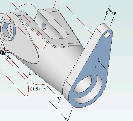 r/c helicopter blade grip 