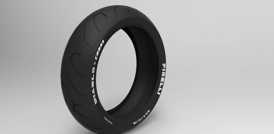 rear tyre 180/55/17 pirelli diablo corsa