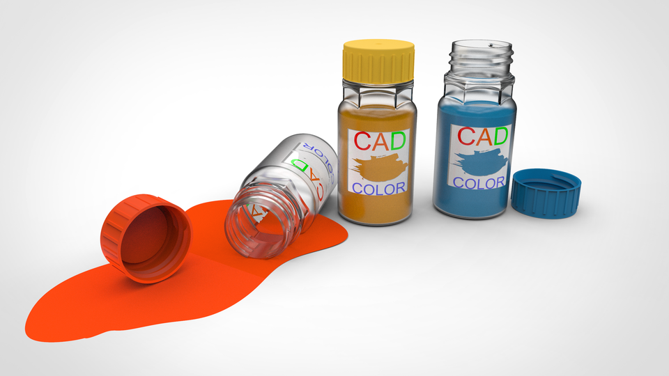 CAD Colors bottle