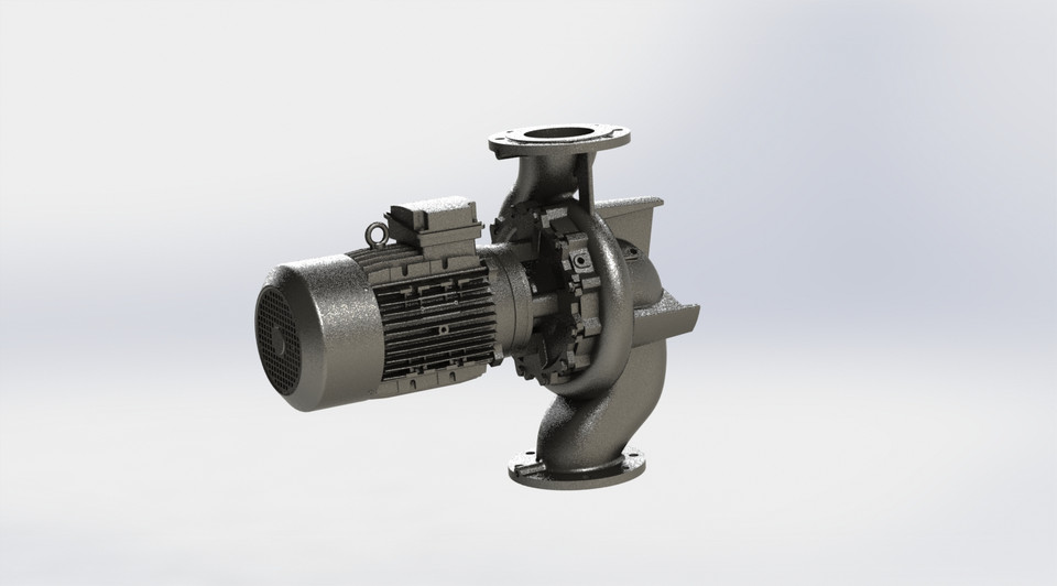 Bomba Ebara LPC41 1252507,5 IE3 3D CAD Model Library GrabCAD