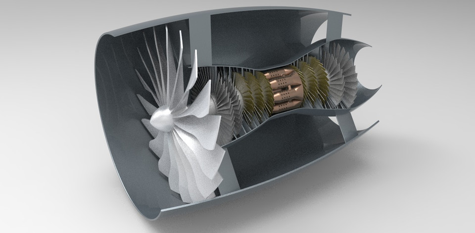 Image result for high bypass turbofan