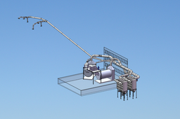 Dedusting plant with bag filter