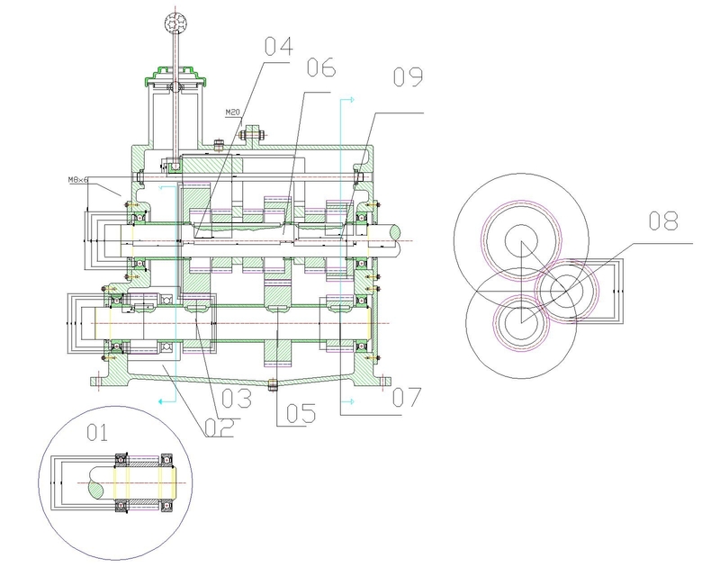 3d Printed Synchro Gearbox 3d Cad Model Library Grabcad