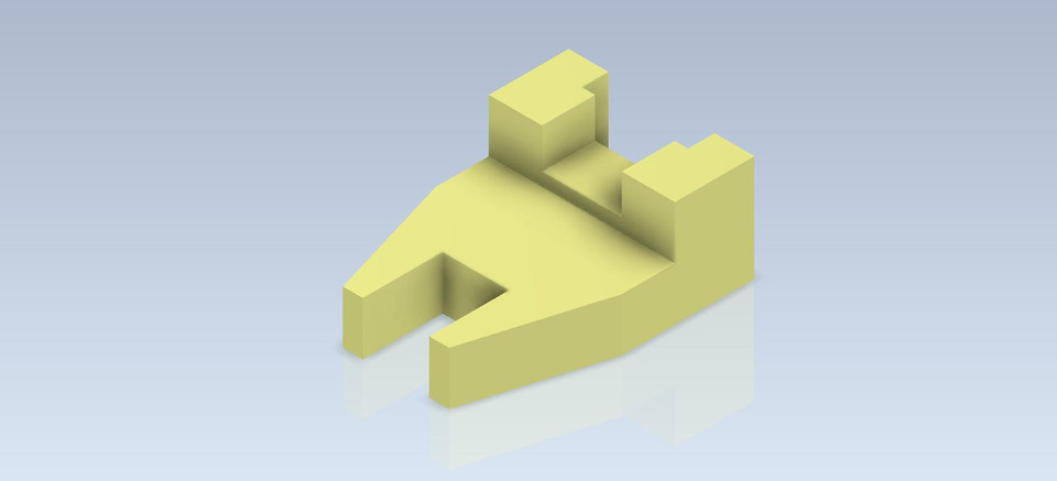 Studycadcam 3D CAD Exercise 864 / Simple Solid/ Solido Simple/Autodesk Inventor Pro