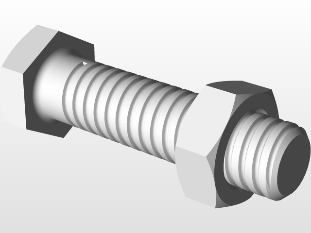 Simple Nut Bolt Assembly