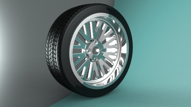 Wheel with tire 
