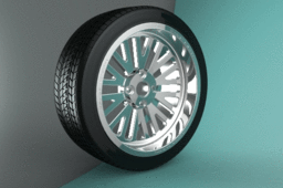 Wheel with tire 