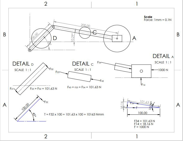 Crank Rocker Mechanism 3D CAD Model Library GrabCAD