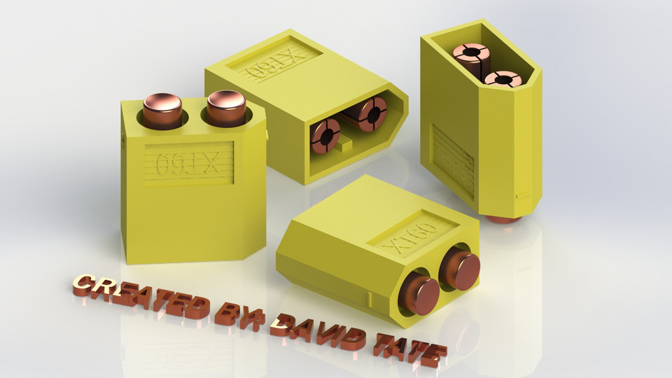 FPVXT60 PLUG (Solidworks) 3D CAD Model Library GrabCAD
