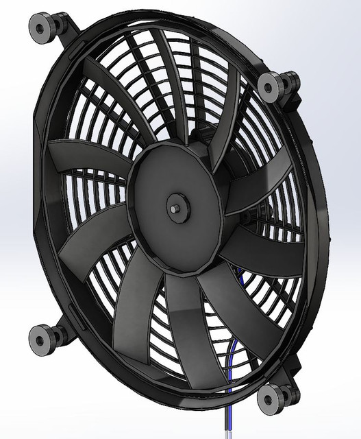 MARADYNE M123K COOLING FAN (Radiator Fan) 3D CAD Model Library GrabCAD