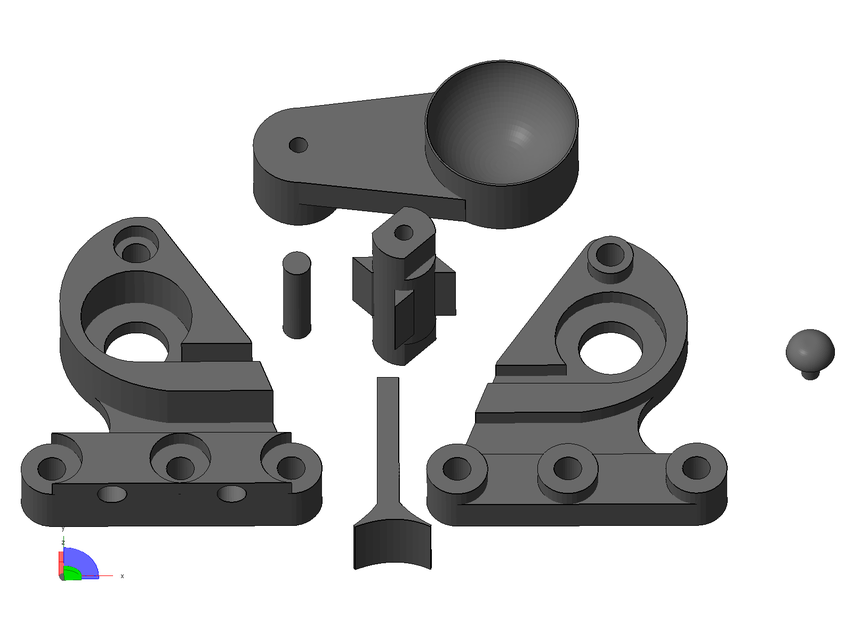 Gat Trigger Enhancement System Model 3D CAD Model Library GrabCAD