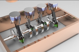 In-line 4 cylinder model
