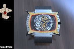 Woodchip Open Heart Watch