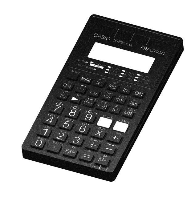 Casio Calculator 3D CAD Model Library GrabCAD
