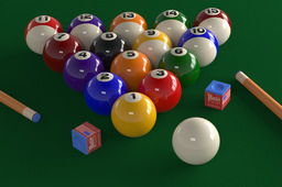 Billiard Table Scene