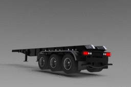 Henred Fruehauf tri-axle trailer
