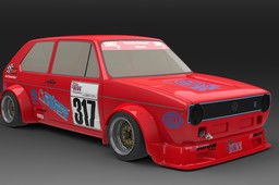 vw golf mk I. berg cup racecar