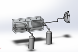 CoVent19 Pneumatic cylinder ventilator