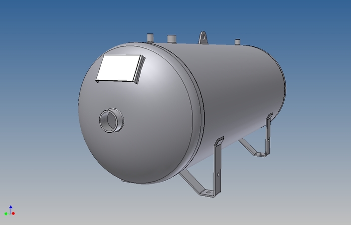 Horizontal air receiver 200 l