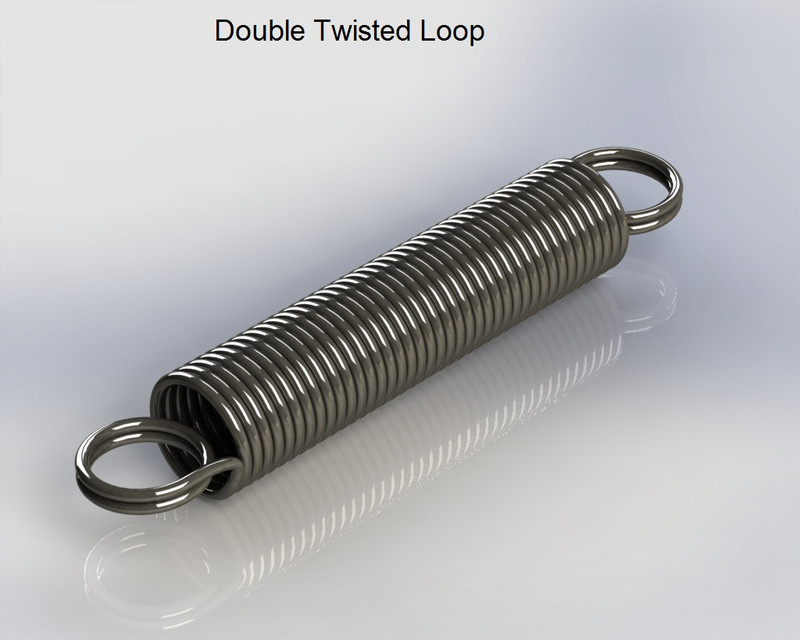Different Types of Tension (Extension) Springs 3D CAD Model Library GrabCAD