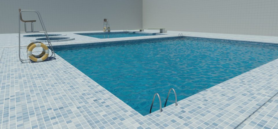 Swimming Pool 3d Cad Model Library Grabcad