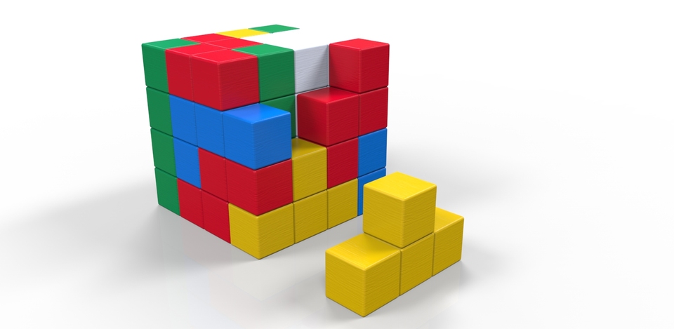 Free STL file PUZZLE BUILDING BLOCKS/ TETRIS BLOCKS/ BUILDZI GAME