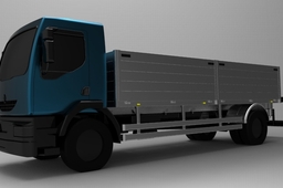Open-Body Renault Midlum Truck