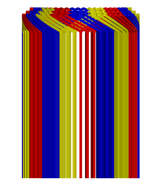 Hairpin 6 layers stator winding 3D CAD Model Library GrabCAD