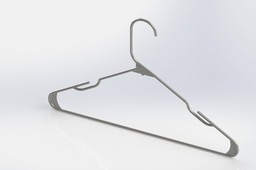Plastic clothes hanger