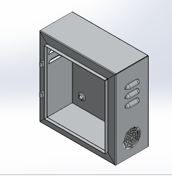 Sheet Metal Electrical enclosure 3D CAD Model Library GrabCAD