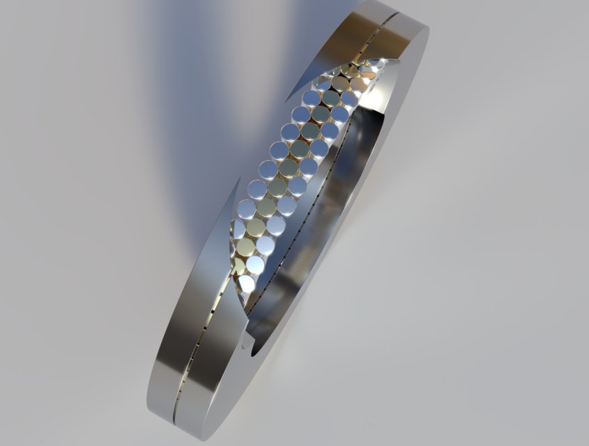 Cageless, Multilayered, Full Complement Axial Tapered Roller Bearing