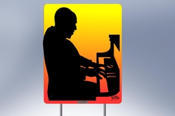 Silhouette - Piano Player