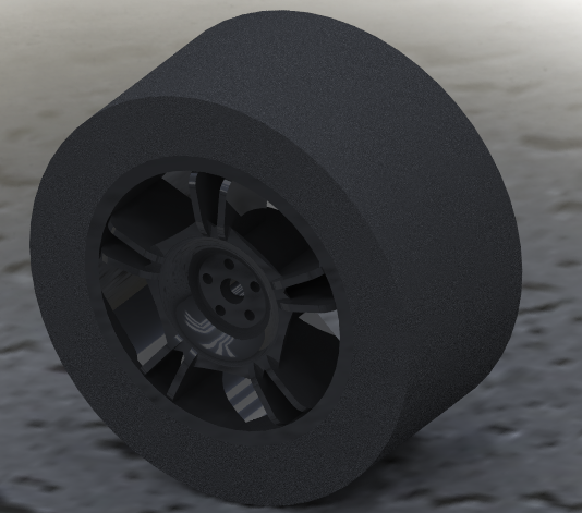 Wheel toy black