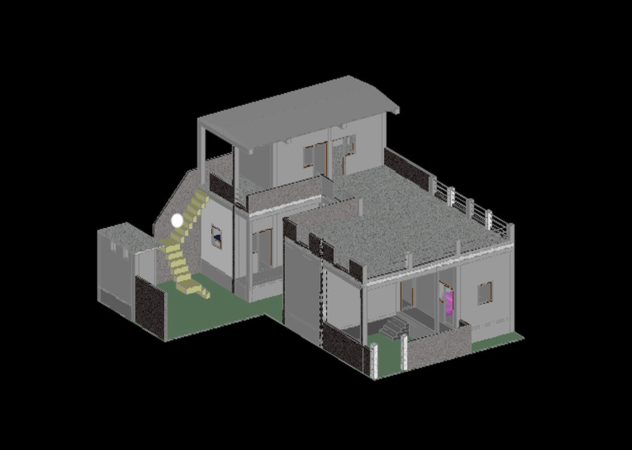 Autocad 3d home model Autocad 3d home model
