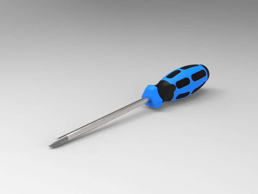 Screwdriver 2 3D CAD Model Library GrabCAD