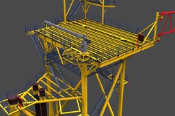 50' lean to platform