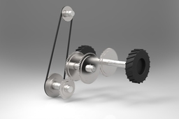 3D & 2D Drawings + Simulation of Power Transmission System 