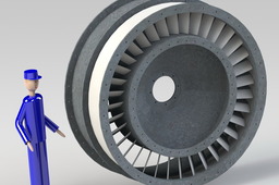 Axial stator blades