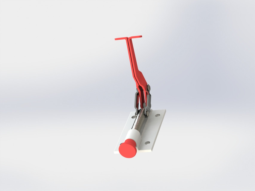 Toggle clamp Solidworks Assembly Design 3D CAD Model Library GrabCAD