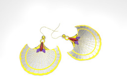 Ancient egypt 3d printable earings