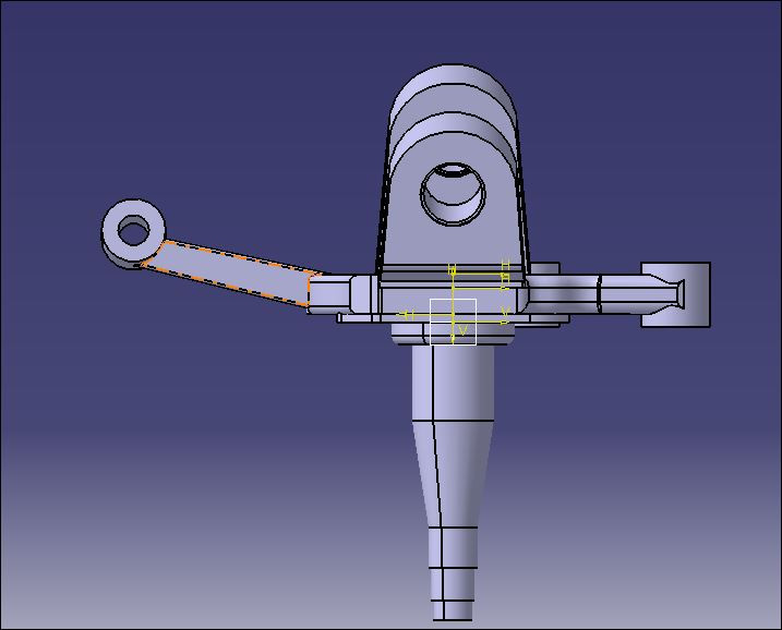 steering knuckle arm 3D CAD Model Library GrabCAD