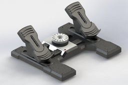 Rudder pedals Flight simulator
