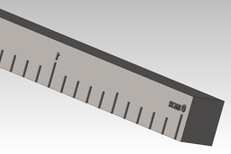 inch negative punch / stamp ruller 