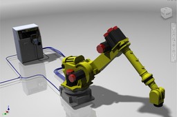 Fanuc Robot with Controller and Routed Systems
