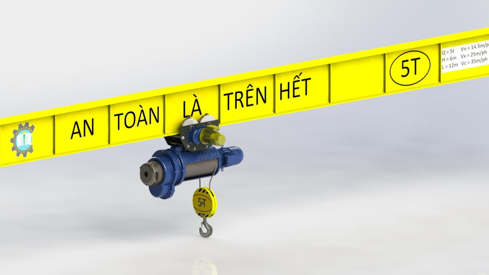 Overhead Crane 3D CAD Model Library GrabCAD