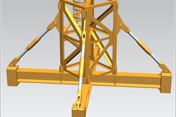 TOWER CRANE -Crane body segment ground base-