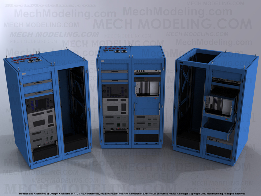 Rack Mount Chassis Enclosure 3D CAD Model Library GrabCAD